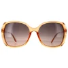 Guess Sunglasses GF0396 57B Shiny Beige Smoke Gradient