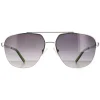 Guess Sunglasses GF5065 10B Shiny Light Nickeltin Smoke Gradient