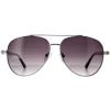 Guess Sunglasses GF0356 10B Shiny Light Nickeltin Smoke Gradient