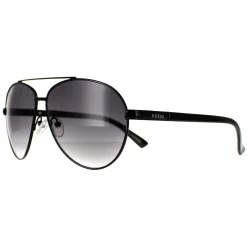 Guess Sunglasses GF0221 01B Shiny Black Smoke Gradient