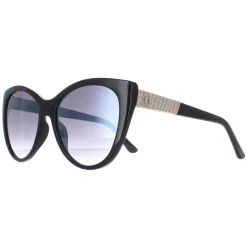 Guess Sunglasses GF6069 01B Shiny Black Smoke Gradient