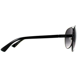 Guess Sunglasses GF0221 01B Shiny Black Smoke Gradient