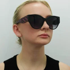 Guess Sunglasses GF6118 01B Shiny Black Smoke Gradient