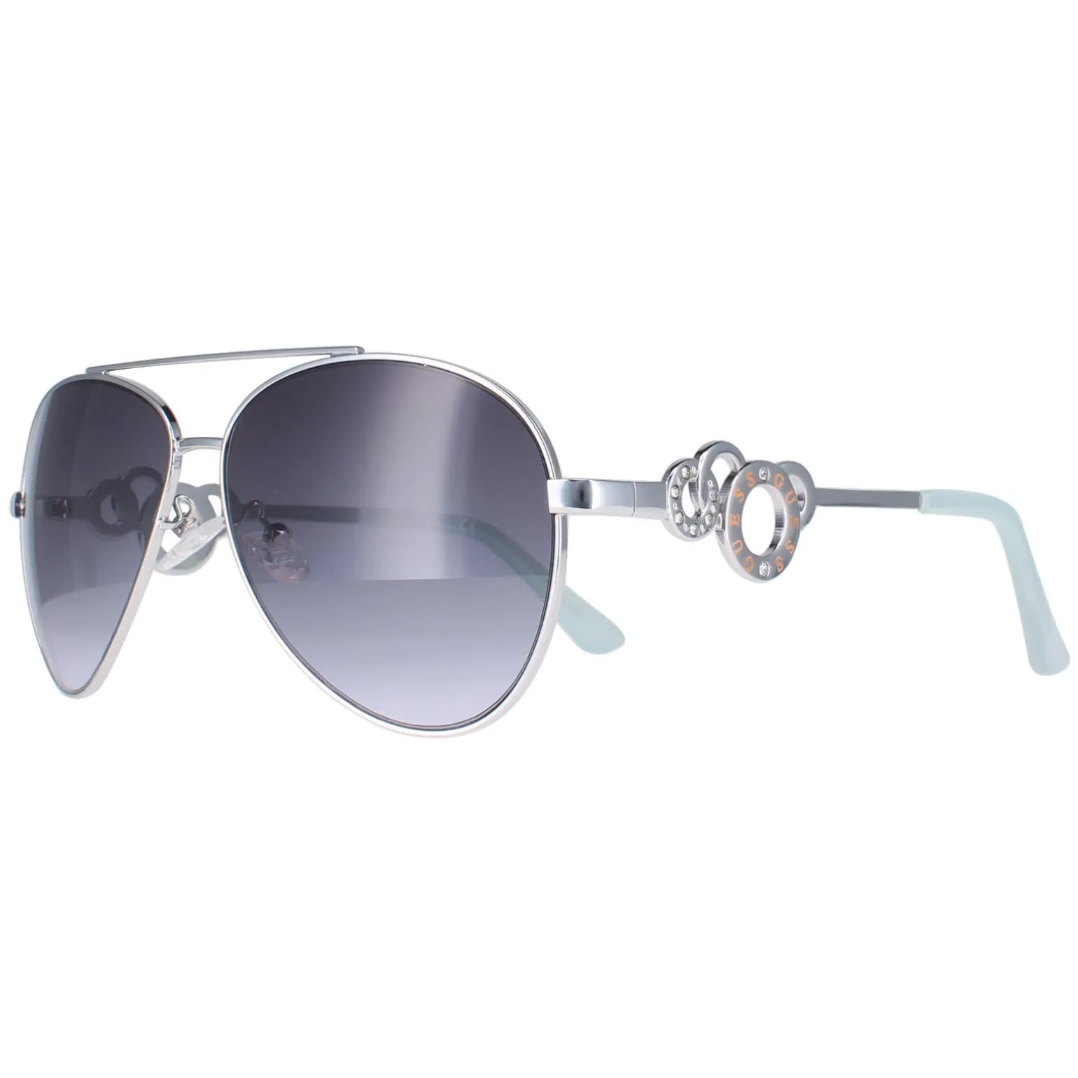 Guess Sunglasses GF0365 10B Silver Grey Gradient