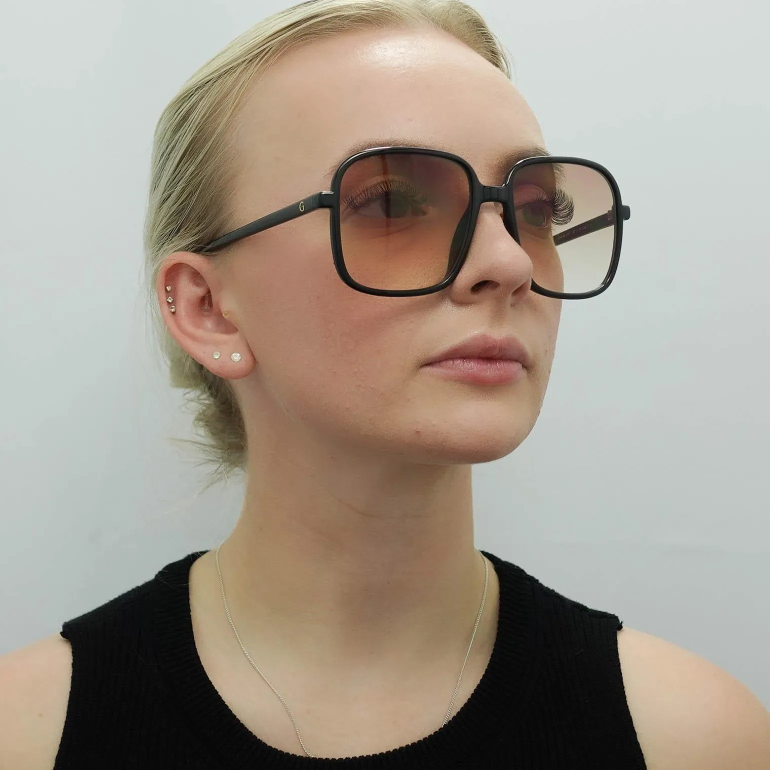 Guess Sunglasses GF6146 01F Black Brown Gradient