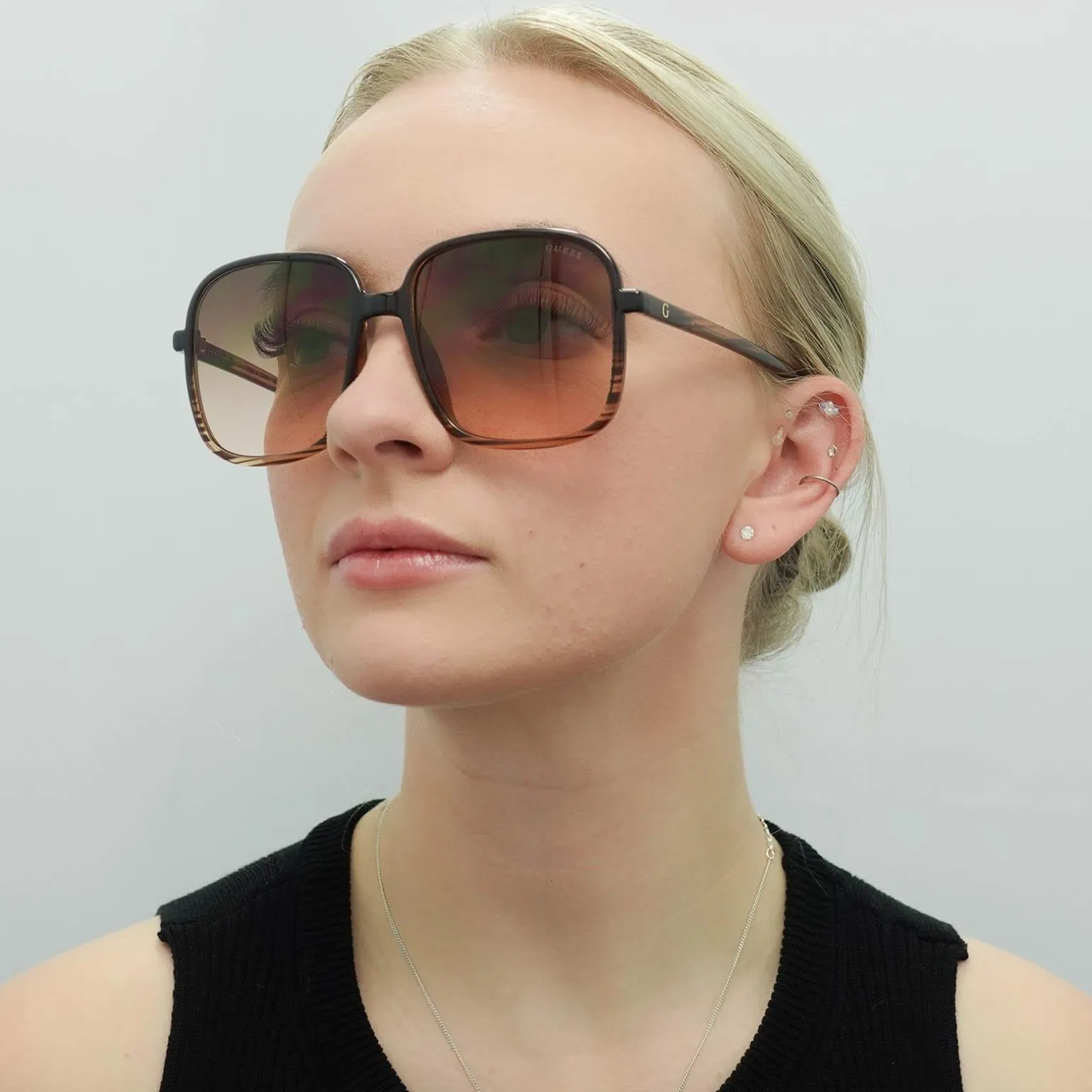 Guess Sunglasses GF6146 45F Brown Brown Gradient