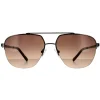 Guess Sunglasses GF5065 08F Shiny Gunmetal Brown Gradient