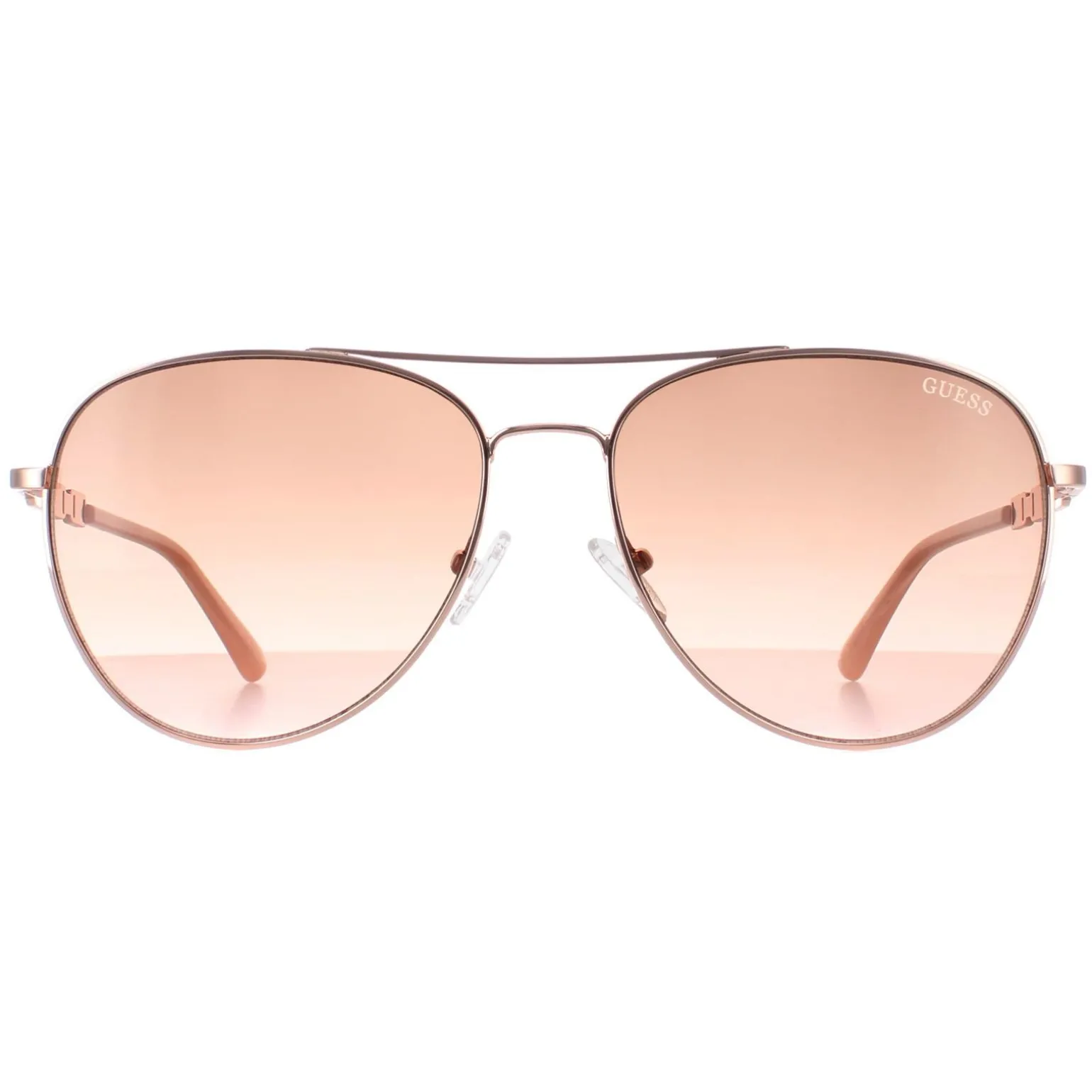 Guess Sunglasses GF6143 28F Shiny Rose Gold Brown Gradient