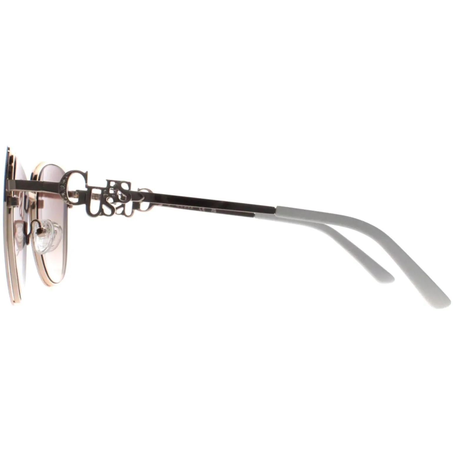 Guess Sunglasses GF6141 21F White Brown Gradient