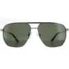 Guess Sunglasses GF0230 10N Shiny Light Nickeltin Green