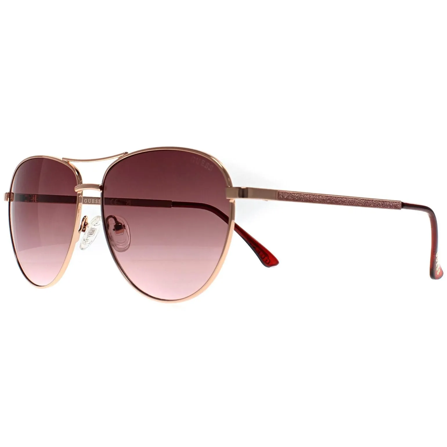 Guess Sunglasses GF6157 28T Shiny Rose Gold Bordeaux Gradient