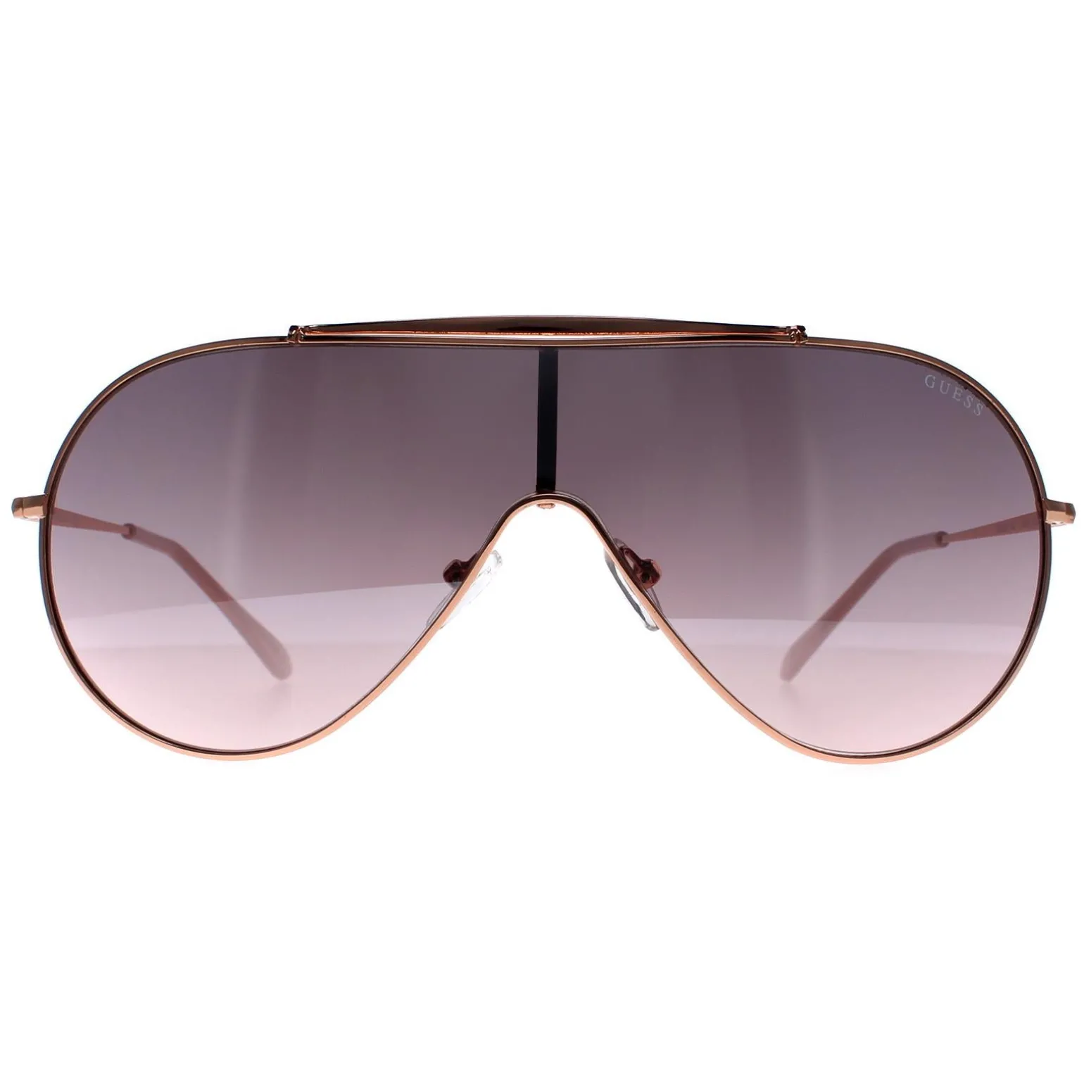 Guess Sunglasses GF0370 28U Rose Gold Silver Mirrored