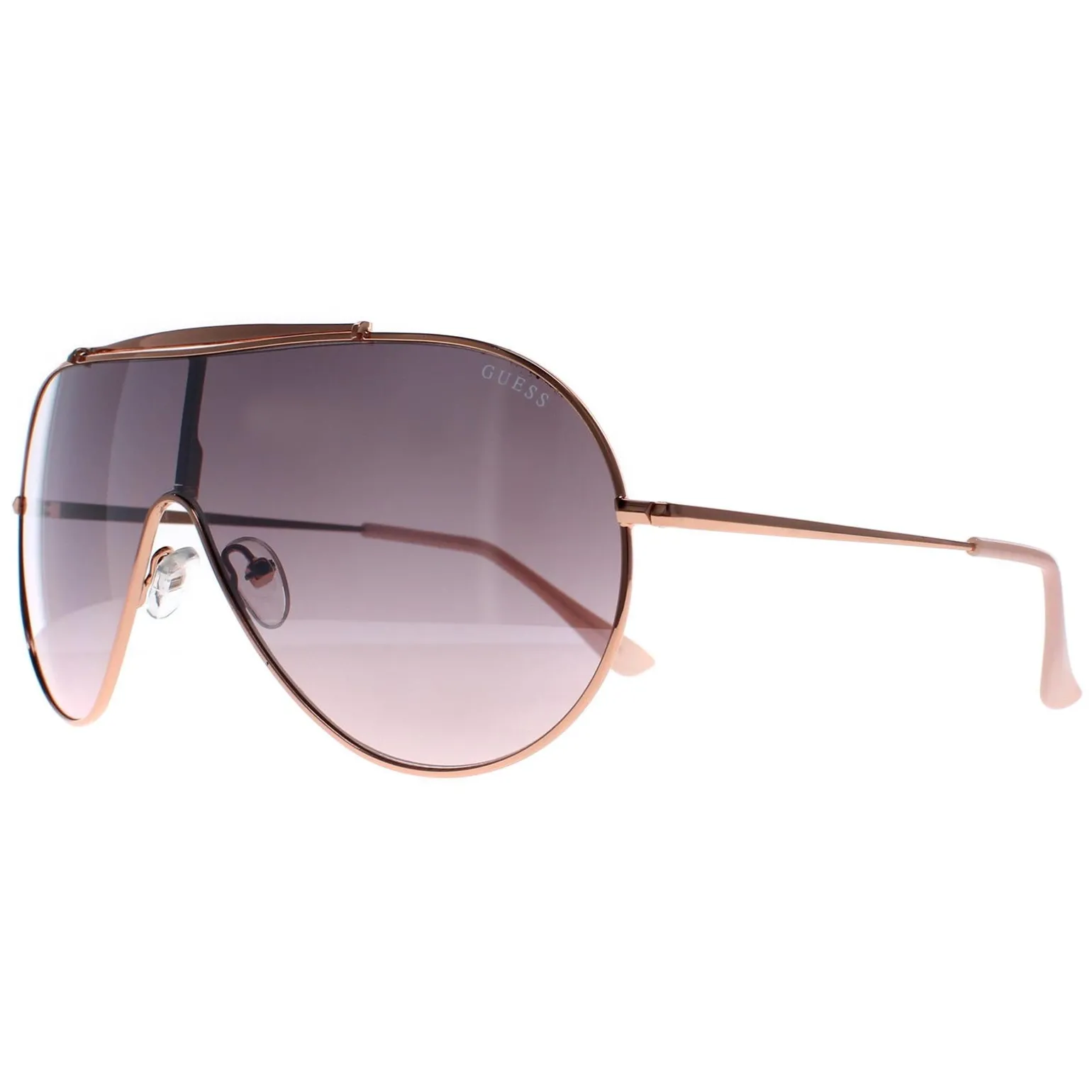 Guess Sunglasses GF0370 28U Rose Gold Silver Mirrored