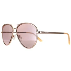 Guess Sunglasses GF0350 28U Shiny Rose Gold Bordeaux Mirror
