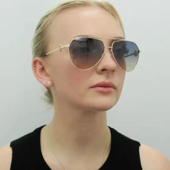 Guess Sunglasses GF6140 32W Gold Blue Gradient