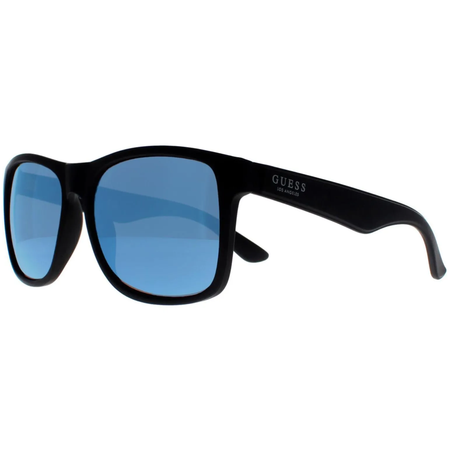 Guess Sunglasses GF0203 02X Black Blue Mirrored