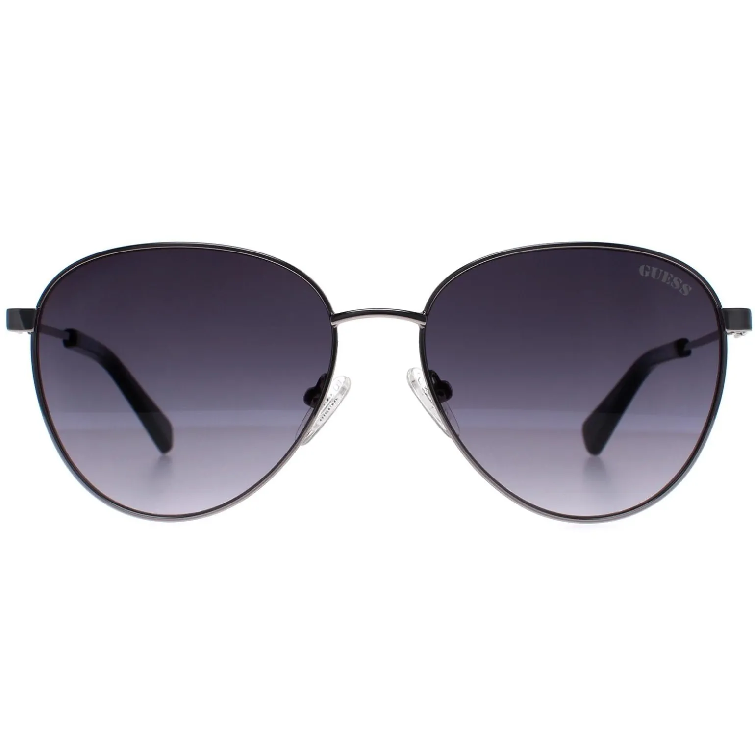 Guess Sunglasses GU8257 08B Shiny Gunmetal Smoke Gradient