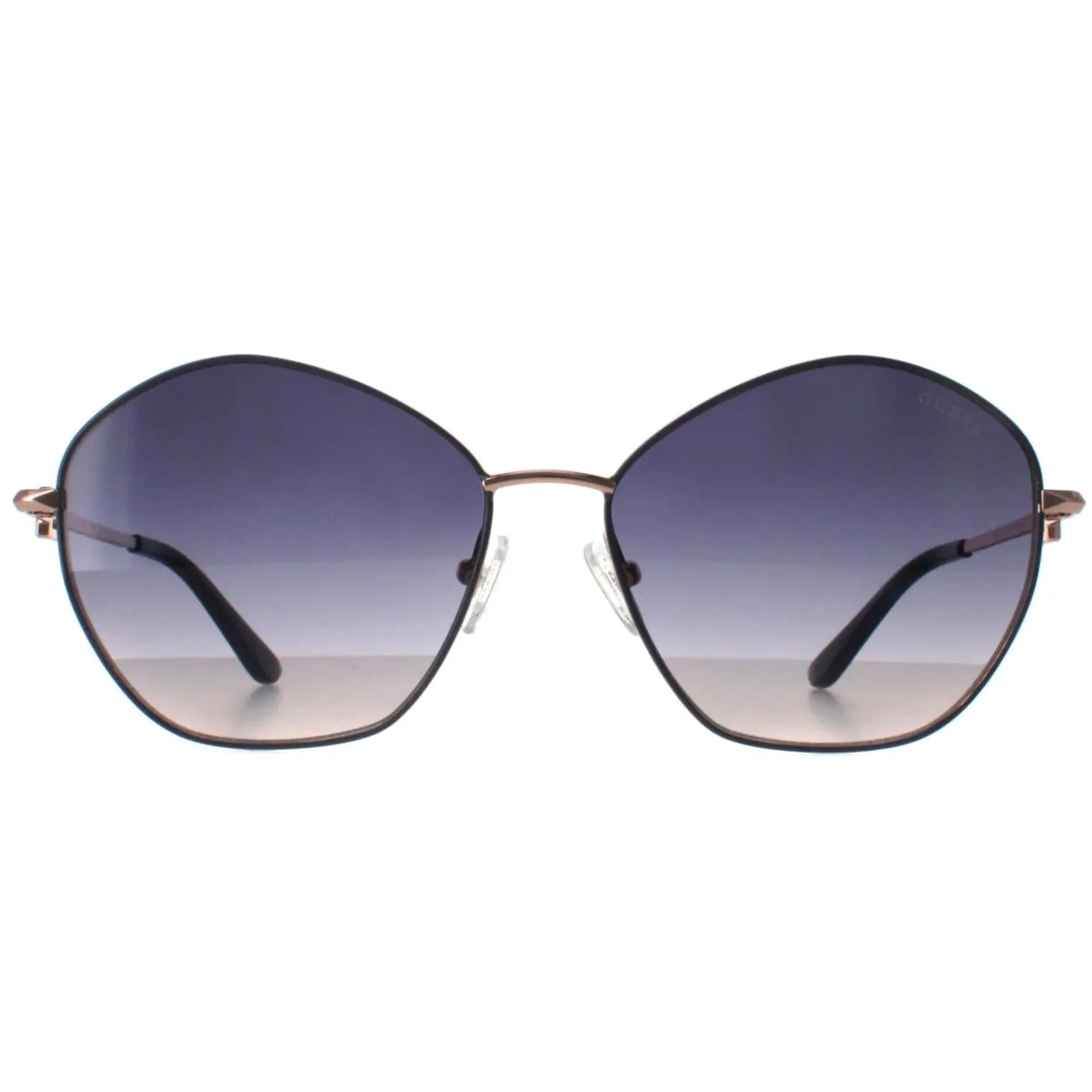 Guess Sunglasses GU7907 20B Shiny Grey Gold Smoke Gradient
