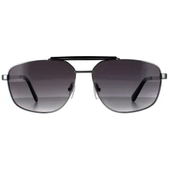Guess Sunglasses GU00054 06B Shiny Dark Nickeltin Smoke Grey Gradient