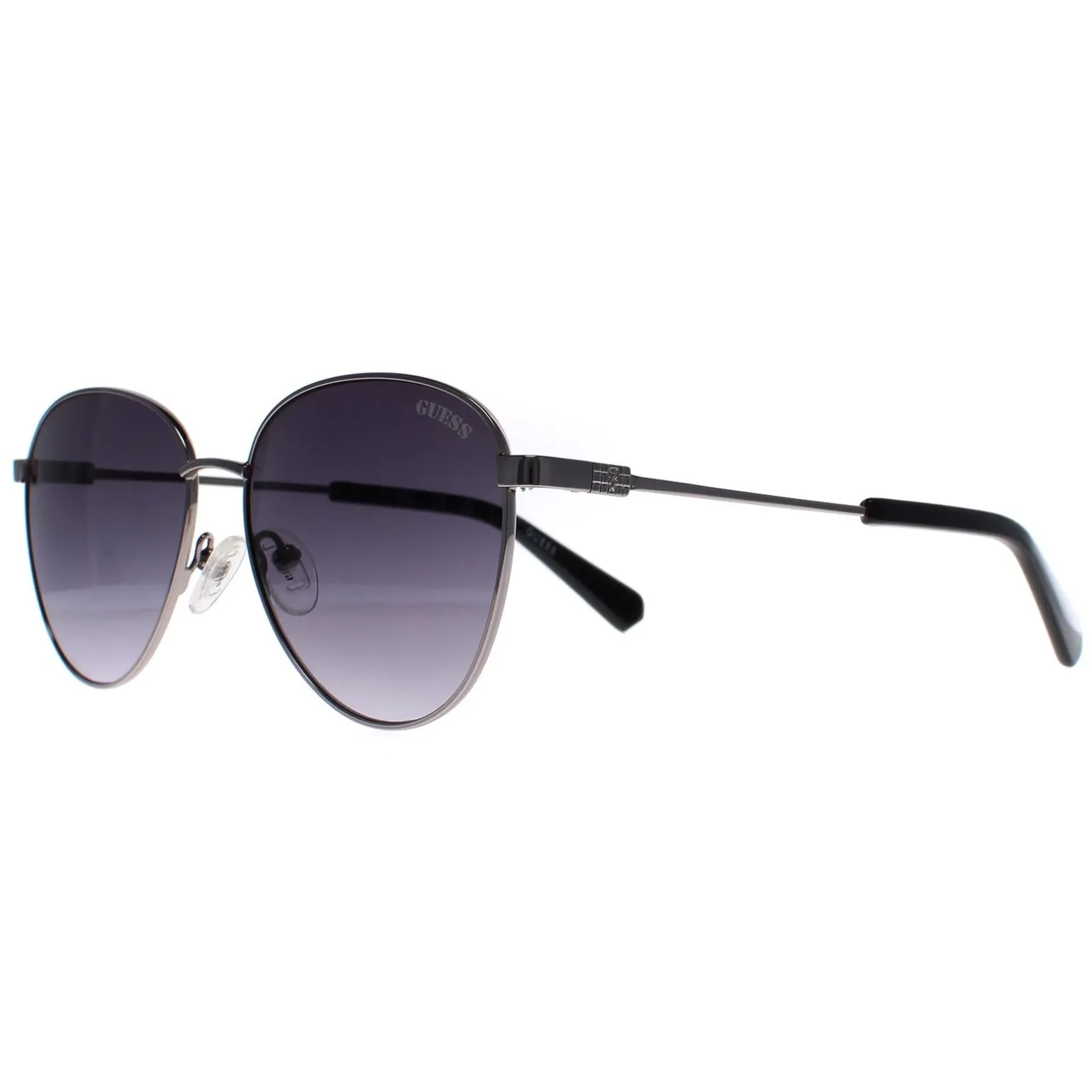 Guess Sunglasses GU8257 08B Shiny Gunmetal Smoke Gradient