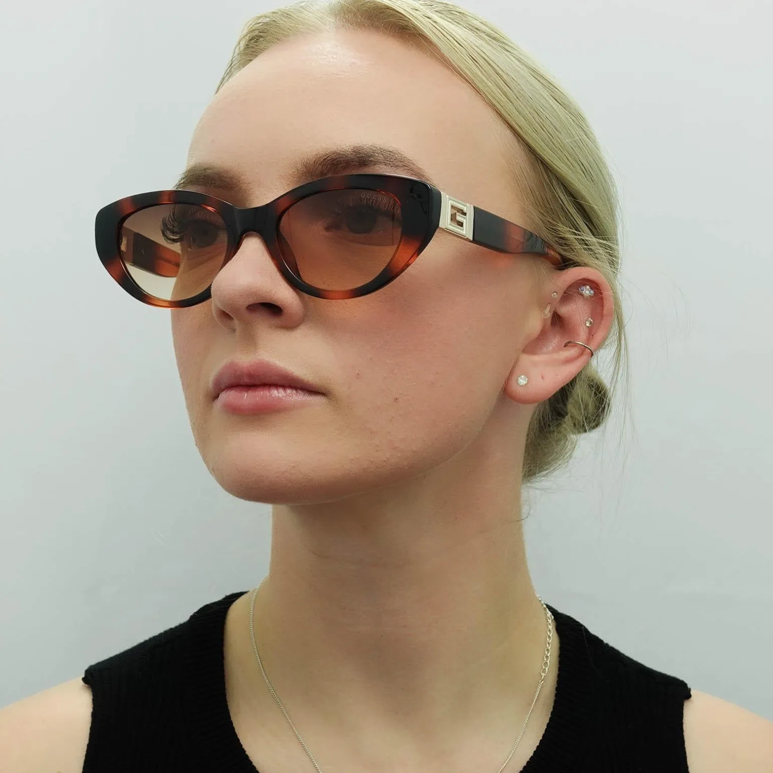Guess Sunglasses GU7849 53F Blonde Havana Brown Gradient