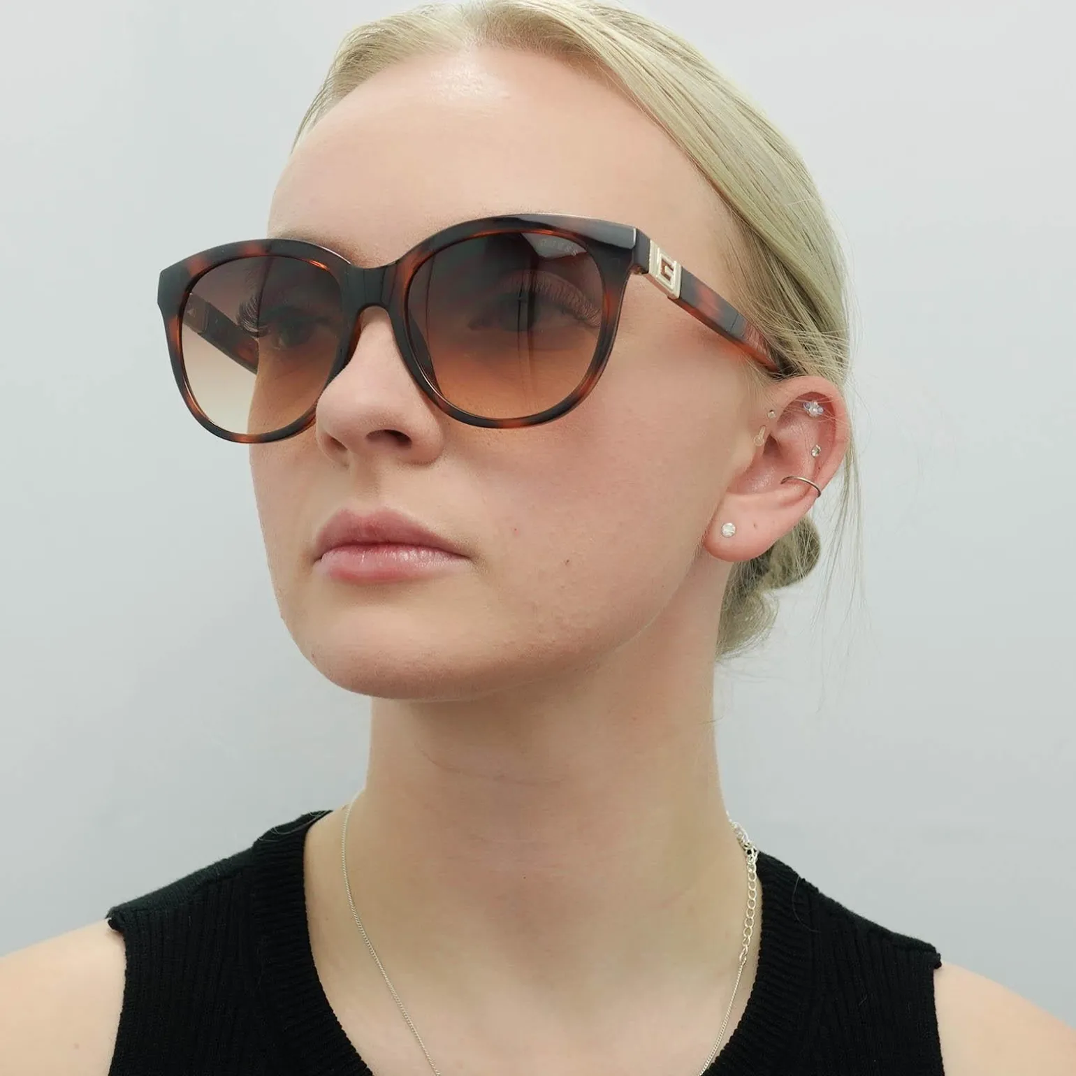 Guess Sunglasses GU7850 53F Blonde Havana Brown Gradient