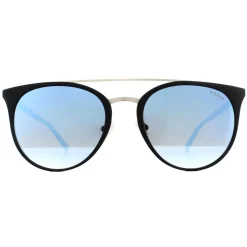 Guess Sunglasses GU3021 05X Black Blue Blue Mirror