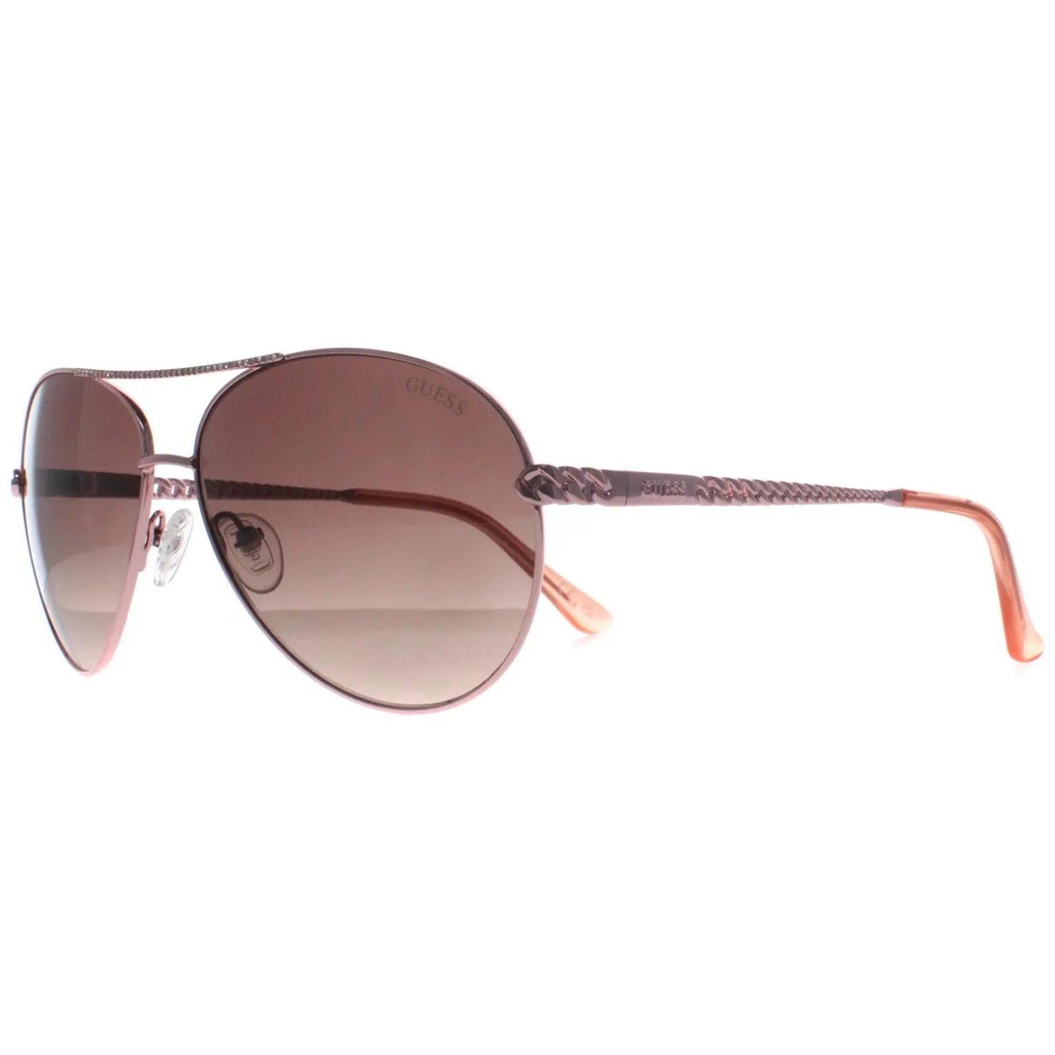 Guess Sunglasses GU7470-S 28F Shiny Rose Gold Brown Gradient