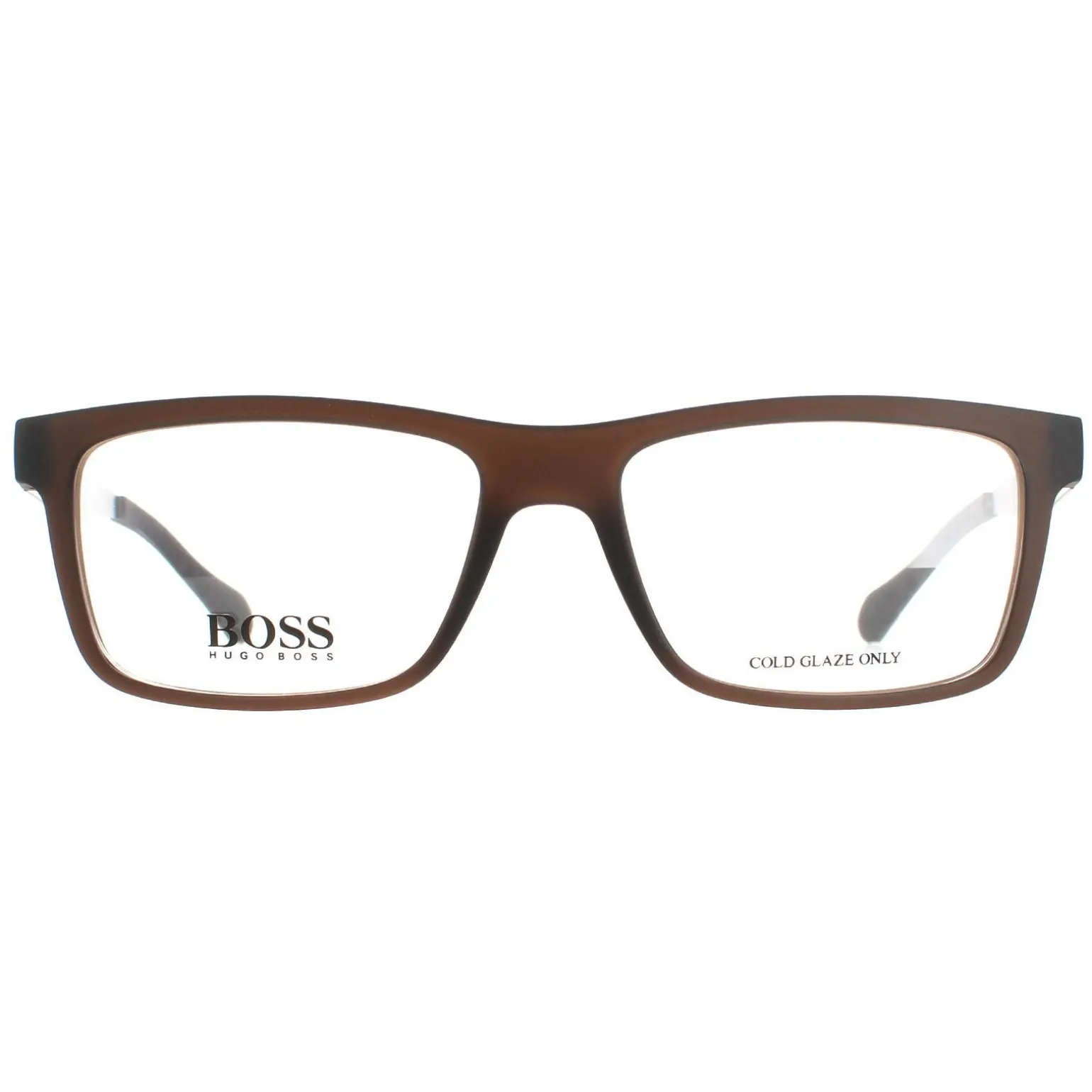 Hugo Boss Glasses Frames BOSS 0870 05A Matte Brown Dark Ruthenium Men