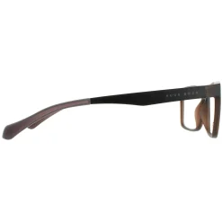 Hugo Boss Glasses Frames BOSS 0870 05A Matte Brown Dark Ruthenium Men