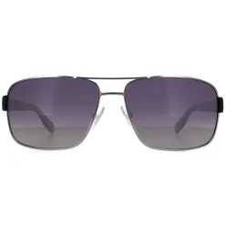 Hugo Boss Sunglasses 0521 OFR WJ Ruthenium Grey Gradient Polarized