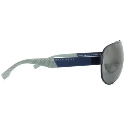 Hugo Boss Sunglasses 0915 1XS 6H Blue Grey Silver Mirror Polarized