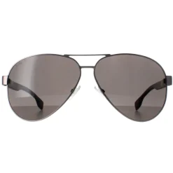 Hugo Boss Sunglasses BOSS 1560/O/S R81 Matte Ruthenium Grey Brown