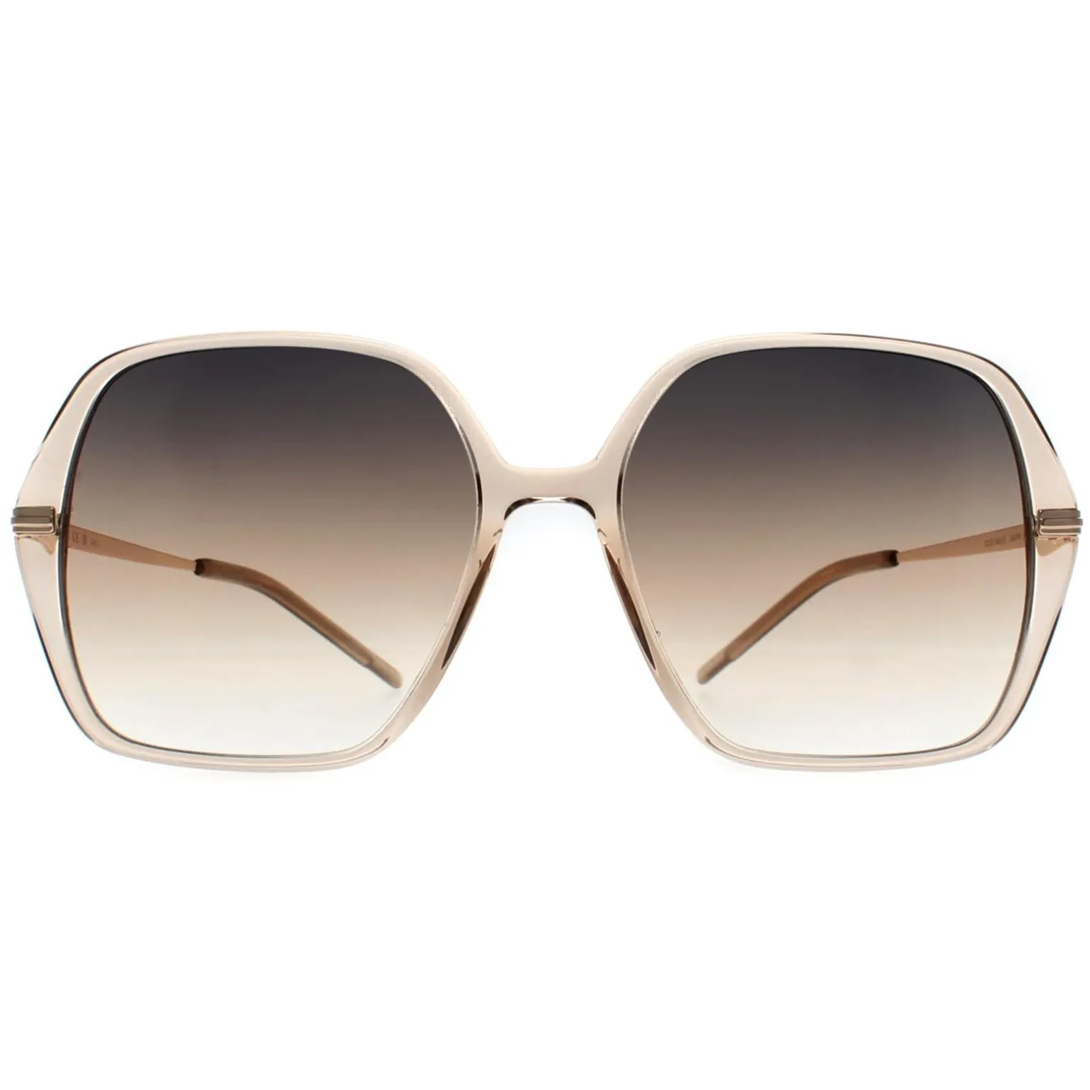 Hugo Boss Sunglasses BOSS 1660/S 84A PR Transparent Beige Gold Grey Br