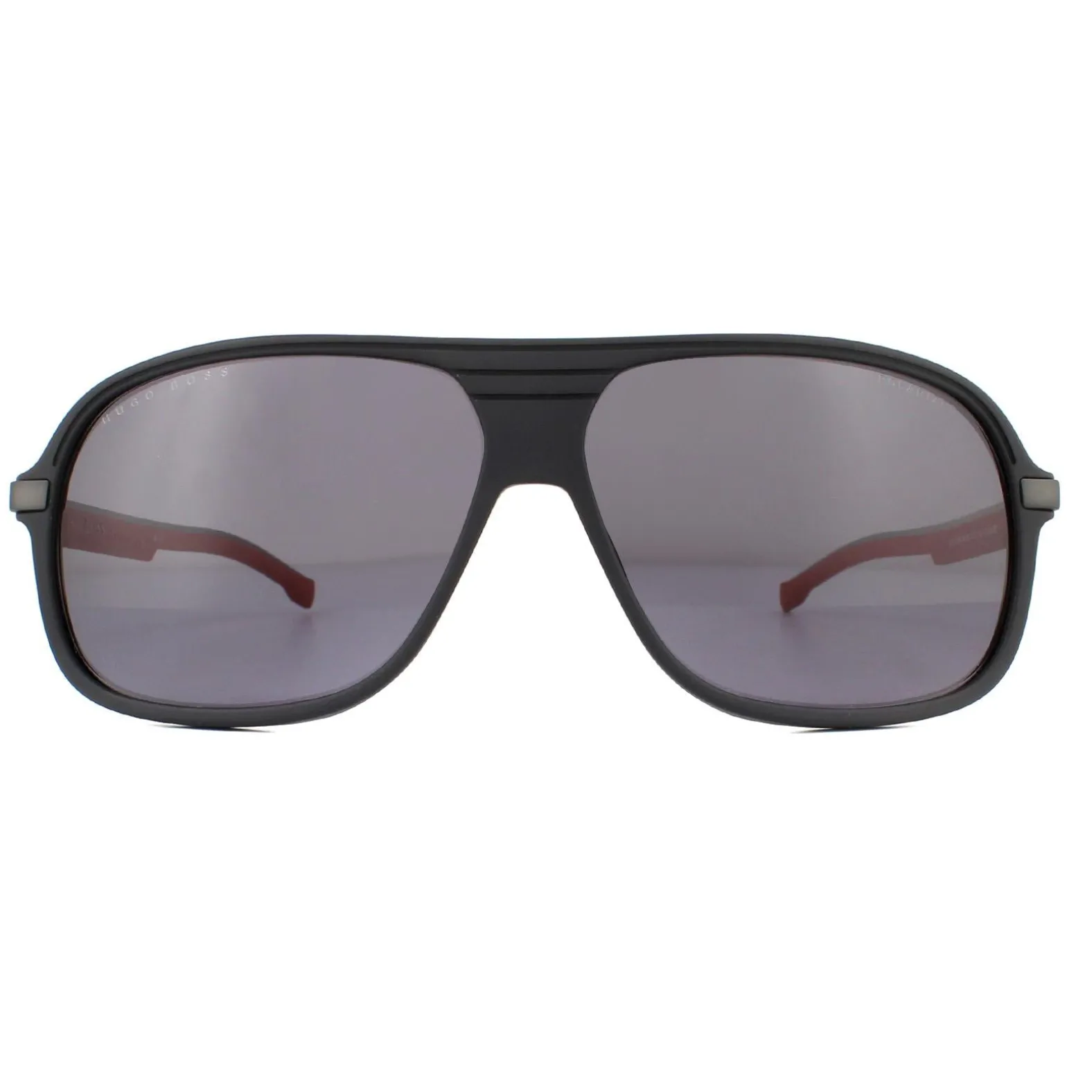 Hugo Boss Sunglasses BOSS 1200/S BLX/M9 Matte Black Red Grey Polarized