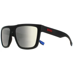 Hugo Boss Sunglasses BOSS 1451/S 0VK DC Matte Black Blue Extra White S