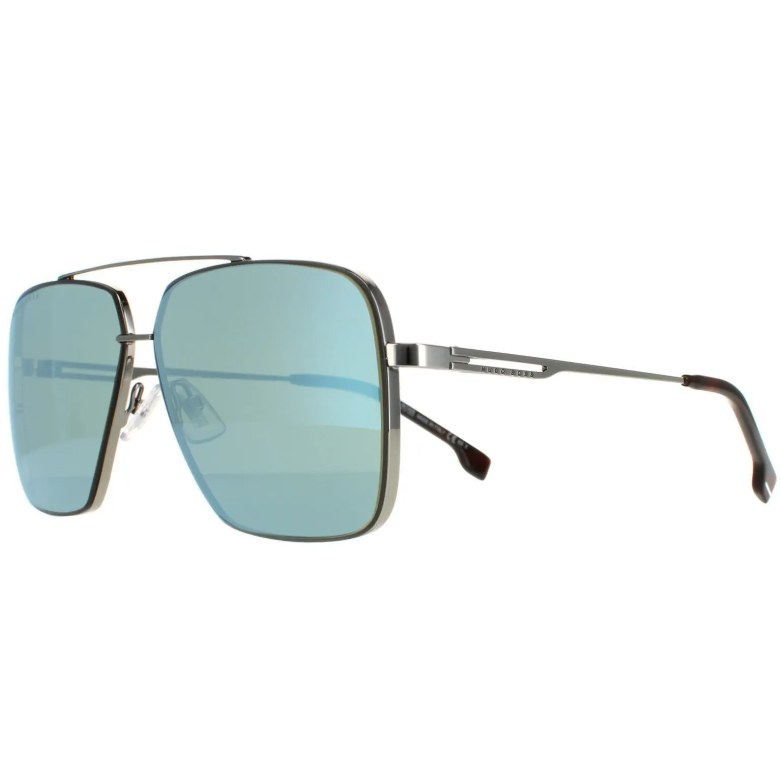 Hugo Boss Sunglasses BOSS 1325/S 31Z 3U Ruthenium Havana Kaki Blue Mir