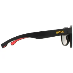 Hugo Boss Sunglasses BOSS 1452/S PGC UZ Matte Black Yellow Red Mirror