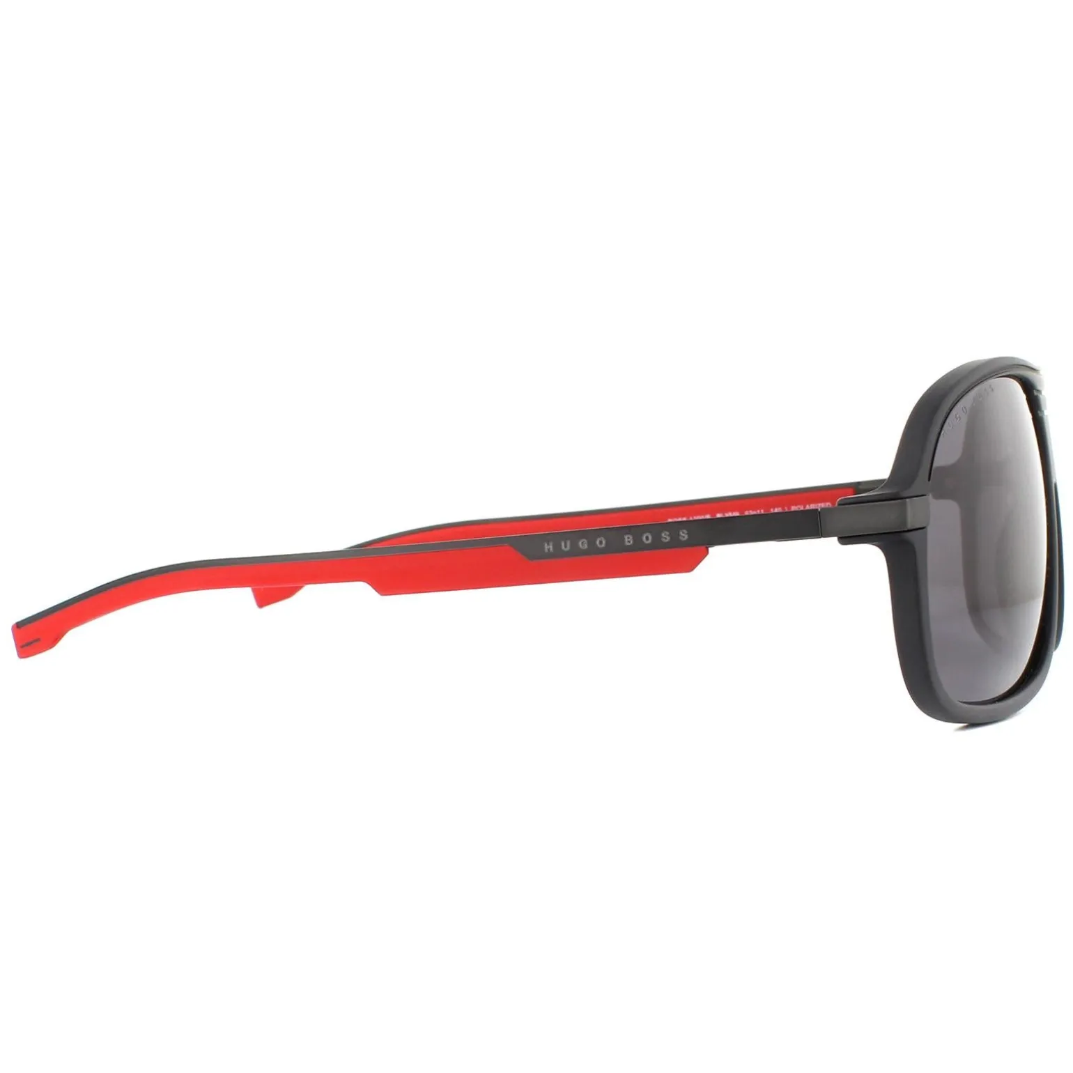 Hugo Boss Sunglasses BOSS 1200/S BLX/M9 Matte Black Red Grey Polarized