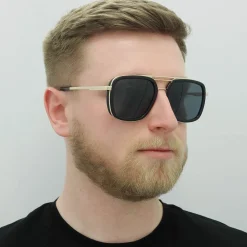 Hugo Boss Sunglasses BOSS 1235/S 807 IR Black Gold Grey