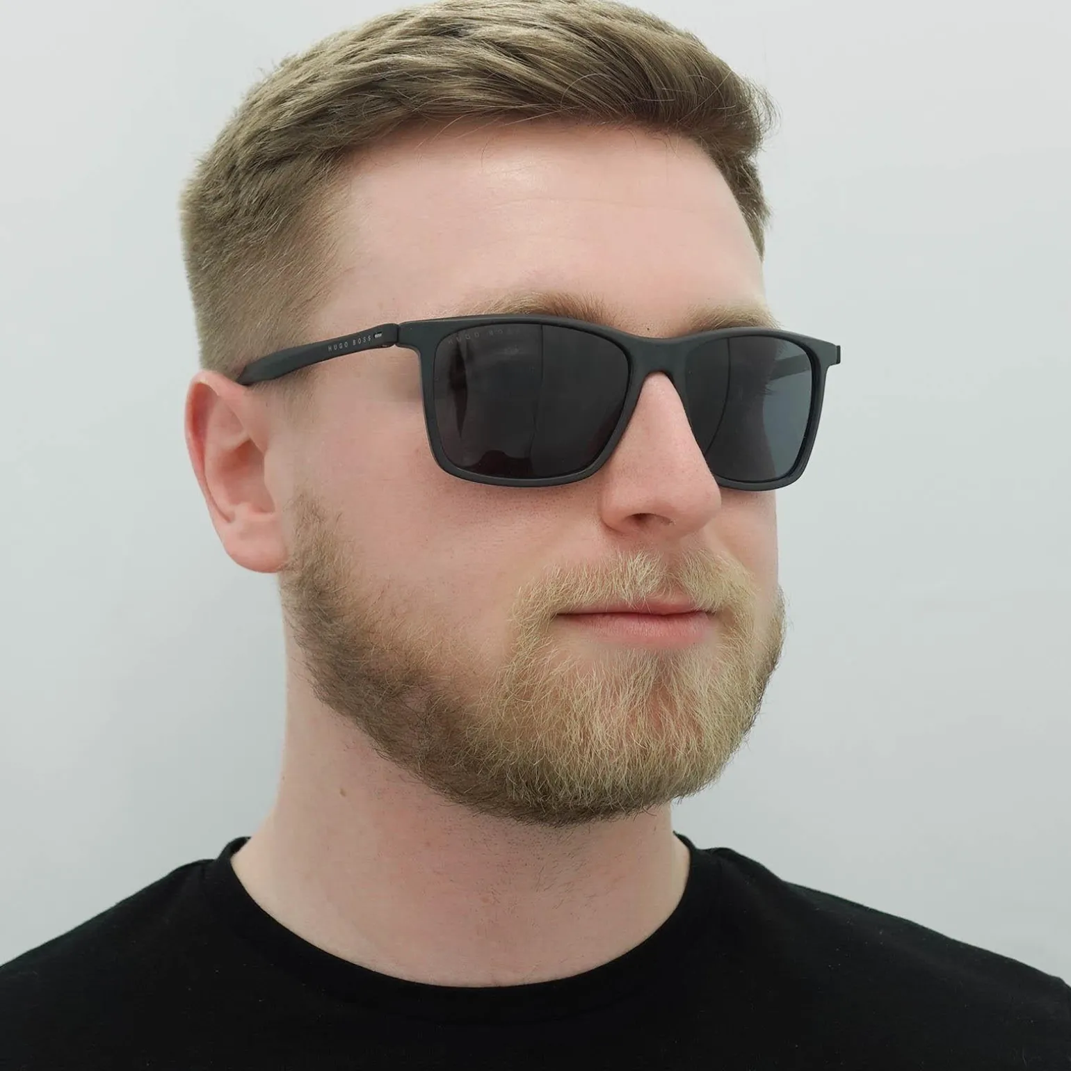 Hugo Boss Sunglasses BOSS 1078/S 003 IR Matte Black Grey