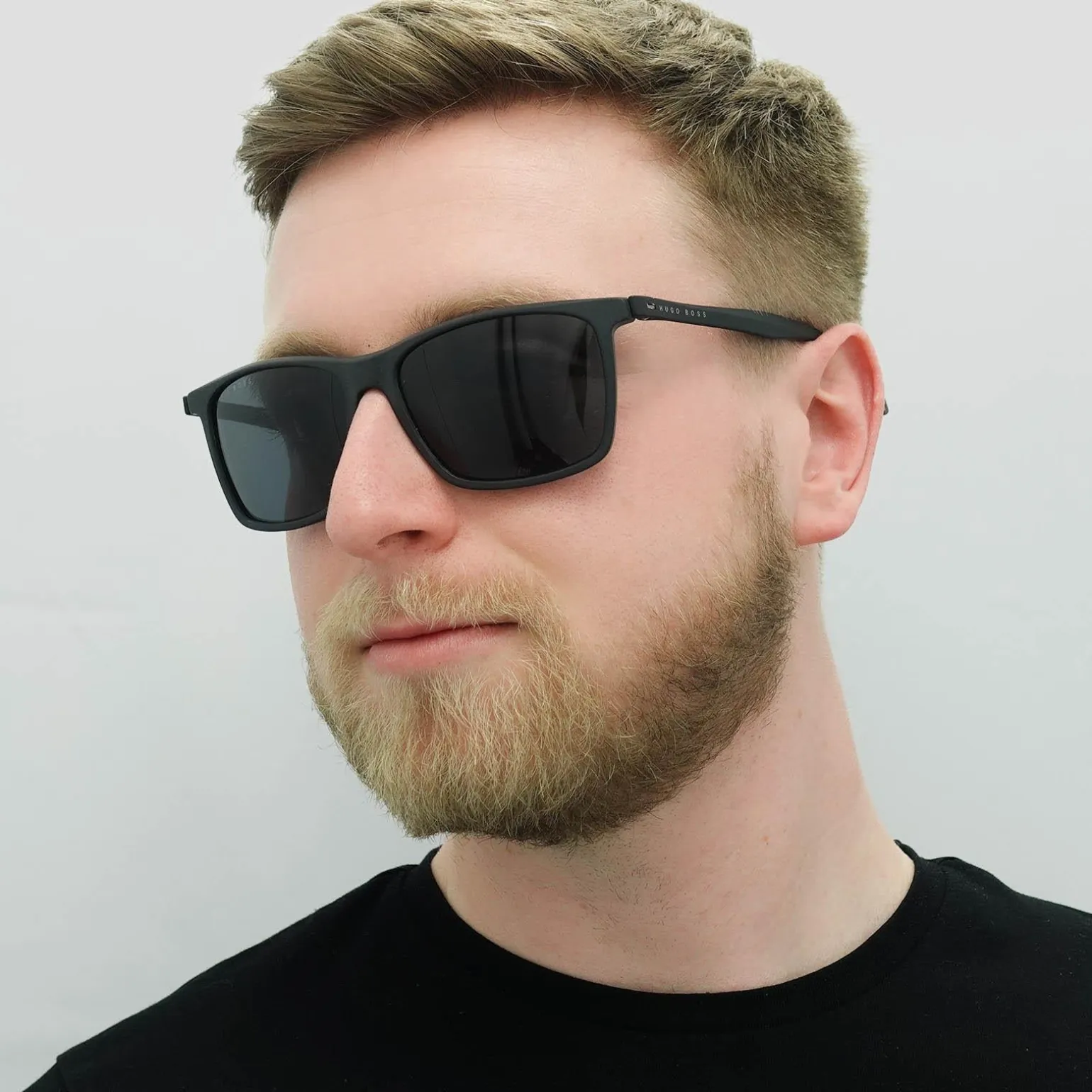 Hugo Boss Sunglasses BOSS 1078/S 003 IR Matte Black Grey