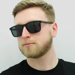 Hugo Boss Sunglasses 0921/S 807 IR Black Grey Blue