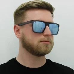 Hugo by Hugo Boss Sunglasses HG 1069/S PJP 3J Crystal Blue Blue Mirror