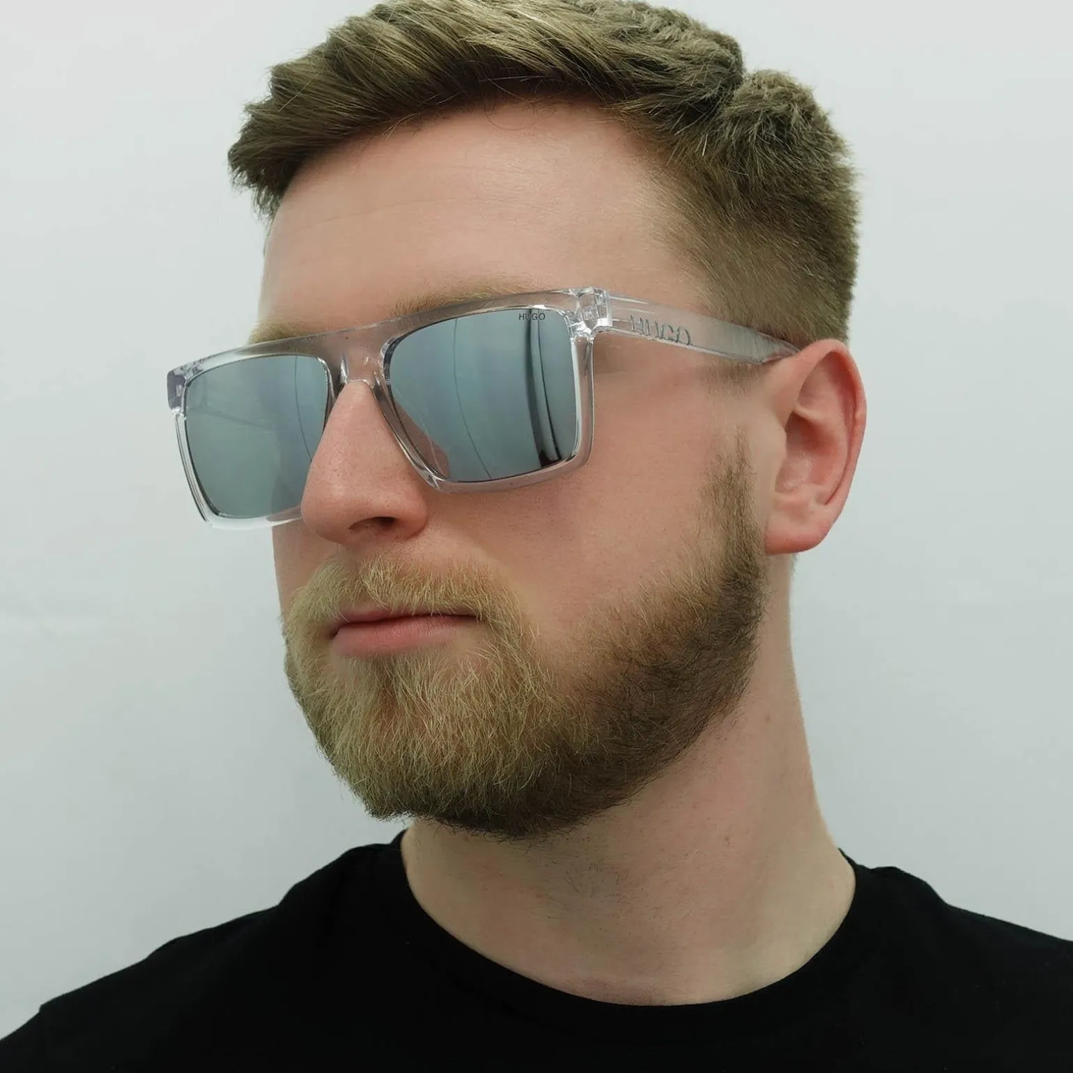 Hugo by Hugo Boss Sunglasses HG 1069/S 900 T4 Crystal Silver Mirror