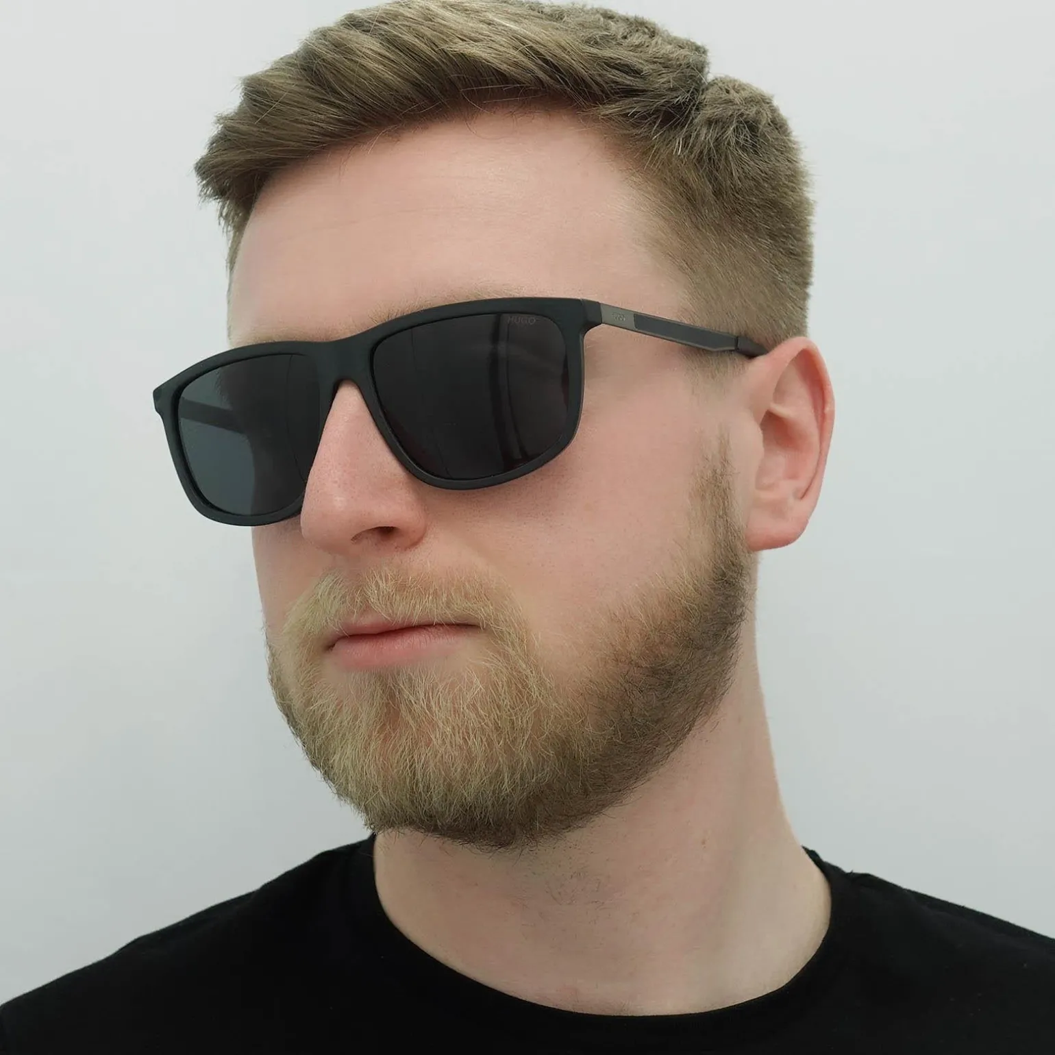 Hugo by Hugo Boss Sunglasses HG 1138S 003 IR Matte Black Grey