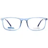 INVU Glasses Frames B4135 C Transparent Blue Dove Silver Men Women