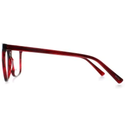 INVU Glasses Frames B4107 C Transparent Burgundy Women