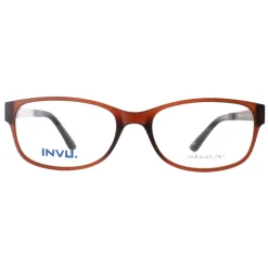 INVU Glasses Frames B4426 D Matte Frosty Amber Women