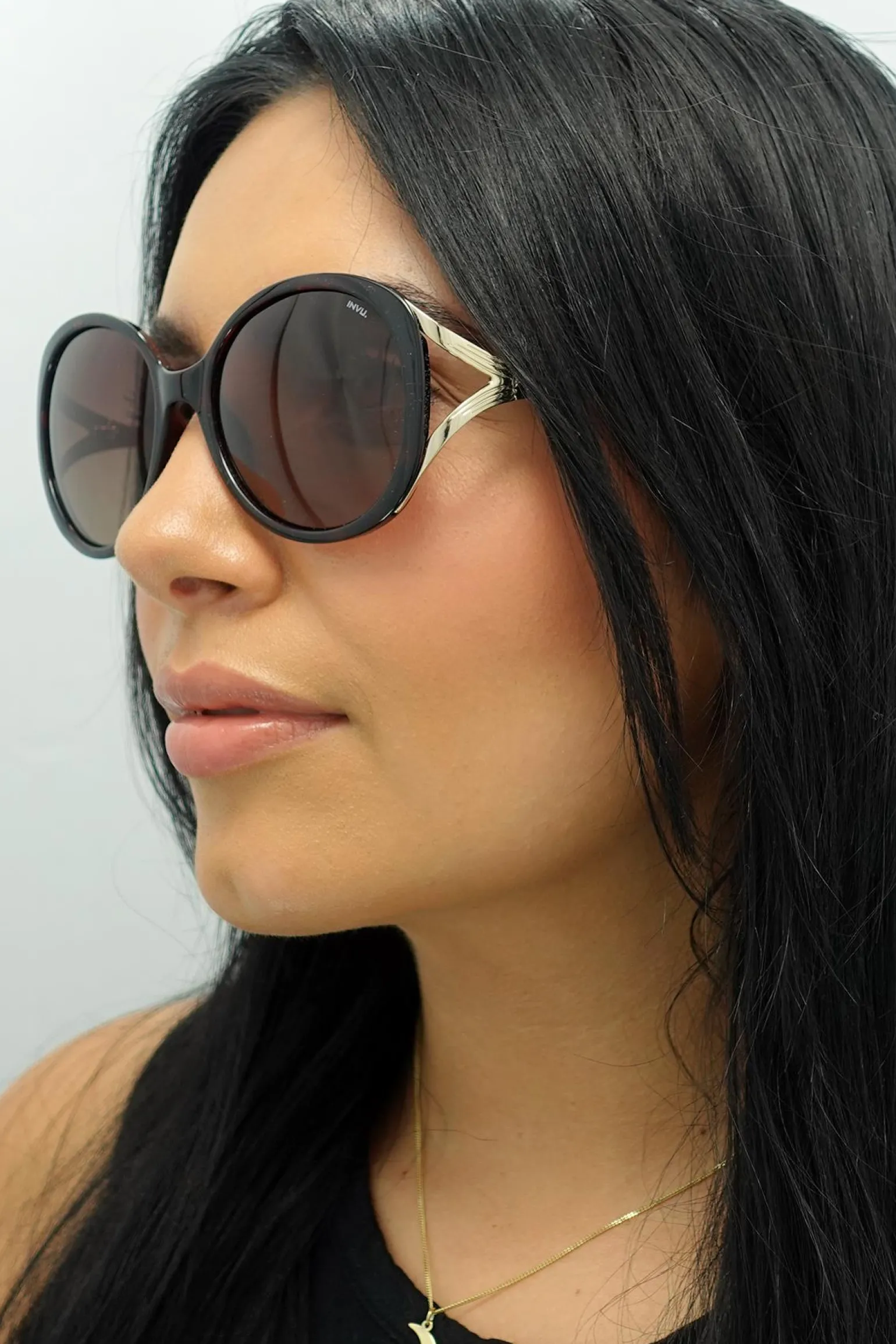 INVU Sunglasses B2117 B Demi Gold Brown Tortoise Brown Polarized